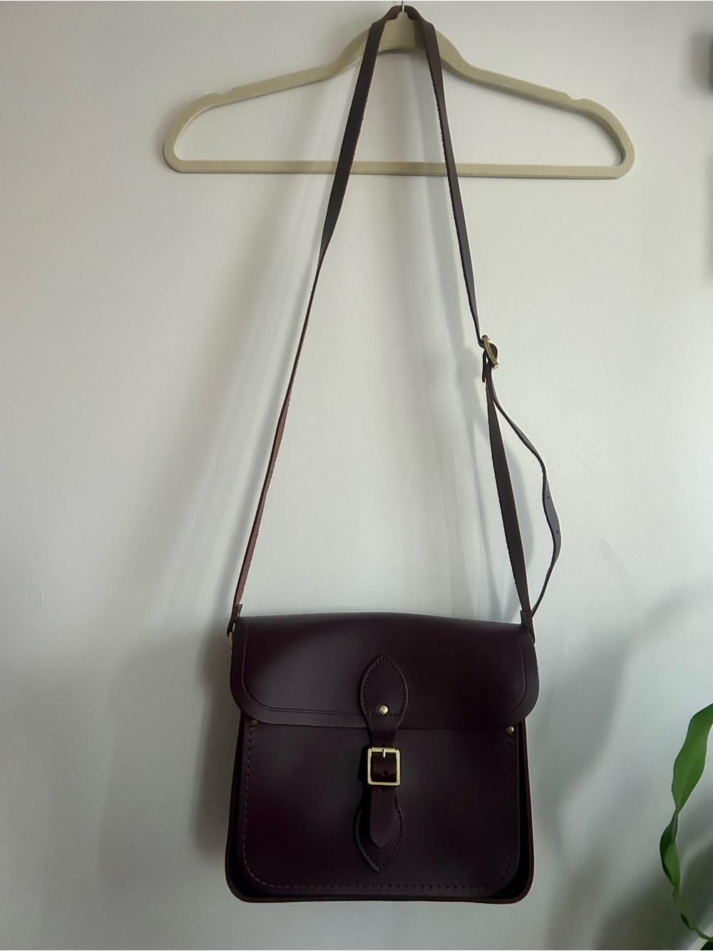 The Cambridge Satchel Company Burgundy Leather Crossbody Satchel